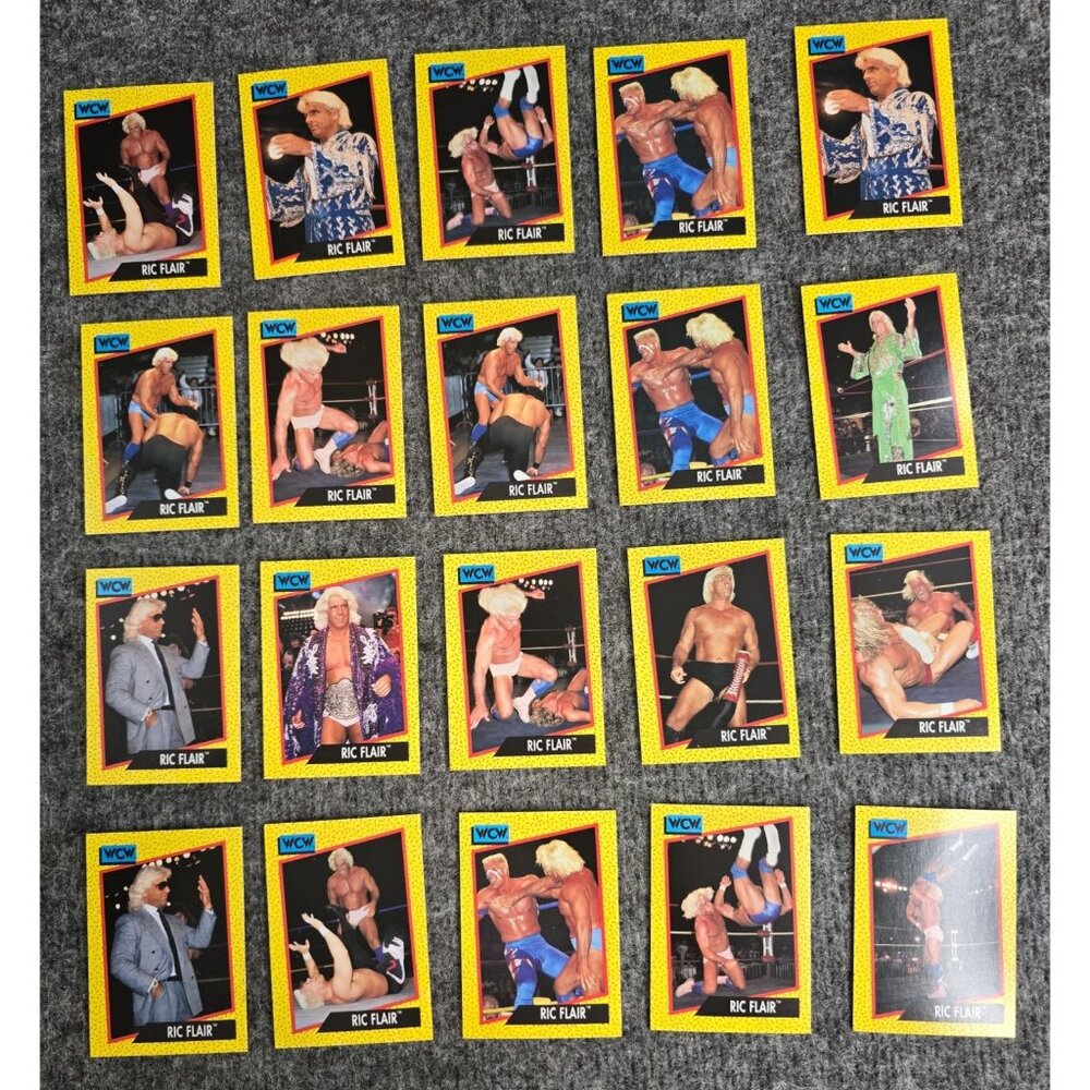 WCW 1991 Ric Flair Trading Card Set Licensed By Turner